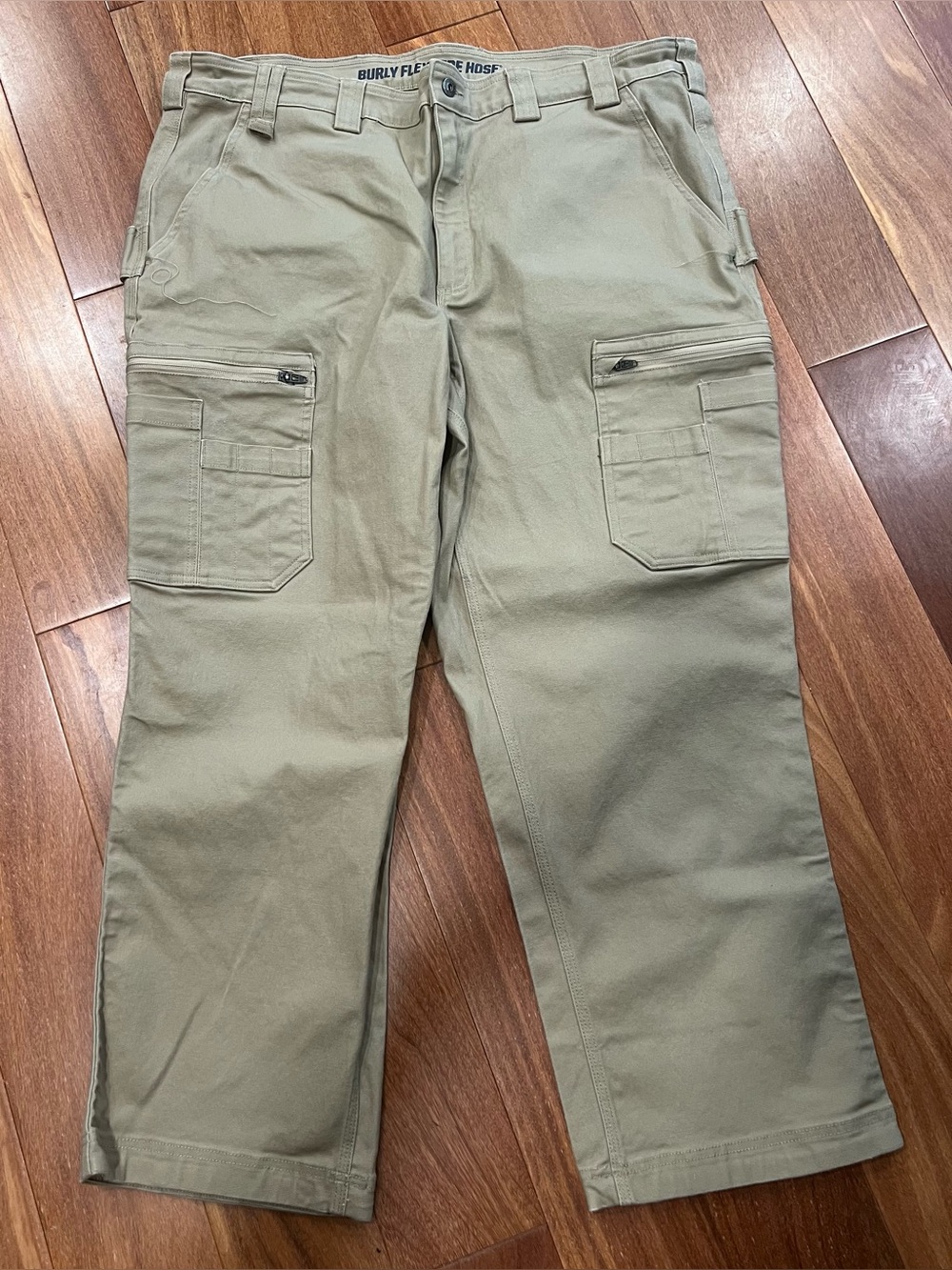 Duluth Trading Co Men's Tan Cargo Work Pants Size 44 x 30